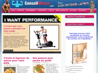 conseilmuscu.com website preview