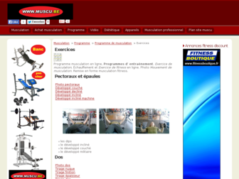exercice.muscu.be website preview