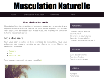 musculation-naturelle.fr website preview