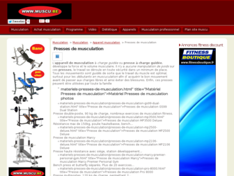 presse-musculation.muscu.be website preview