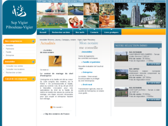 vigier.eure.notaires.fr website preview