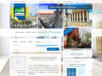 bordeaux.cimm-immobilier.fr website preview