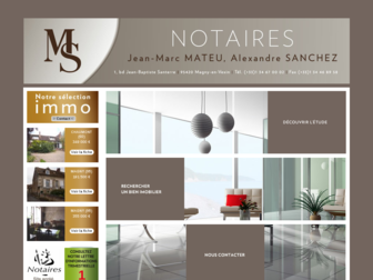 mateu-sanchez.notaires.fr website preview