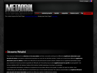 metadrol.fr website preview