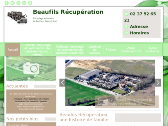 beaufils-recuperation.fr website preview