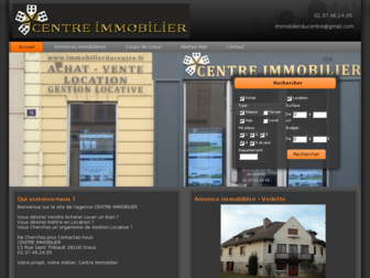 immobilierducentre.fr website preview