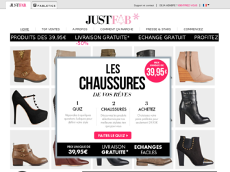justfab.fr website preview