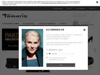 tamaris.fr website preview