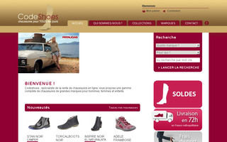 codeshoes.com website preview