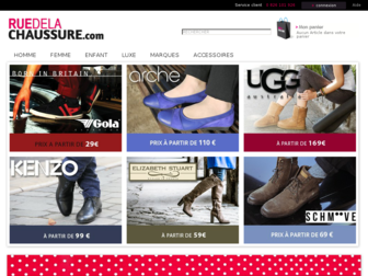 ruedelachaussure.com website preview