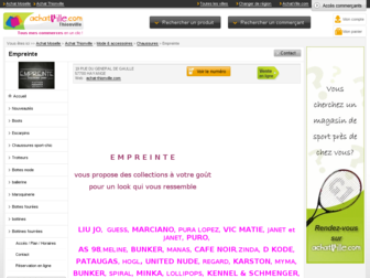 chaussures-empreinte.fr website preview