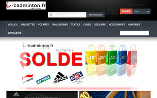 i-badminton.fr website preview