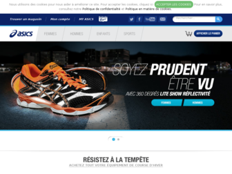 asics.fr website preview