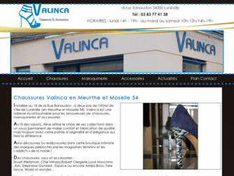 chaussures-valinca.com website preview