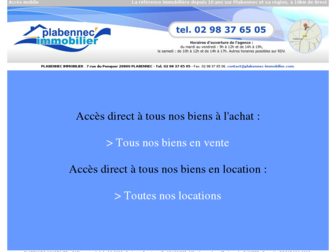 plabennec-immobilier.com website preview