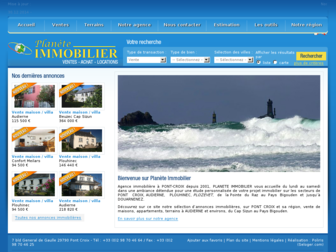 planete-immobilier.fr website preview