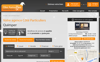 quimper.coteparticuliers.com website preview