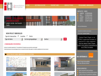 immobiliere-entreprise.fr website preview