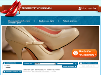 chaussures-paris-romans.fr website preview