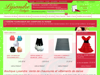 boutique-lysandre.fr website preview