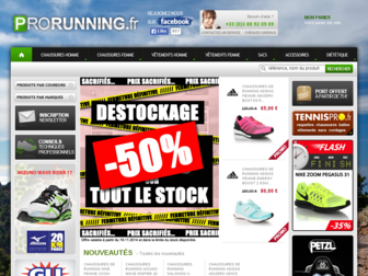 prorunning.fr website preview