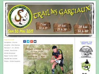 traildesgarciaux.com website preview