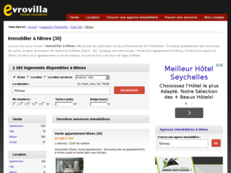 immobilier-nimes.evrovilla.com website preview