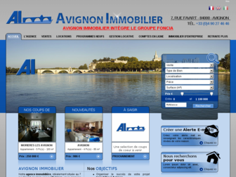 avignon-immobilier.com website preview