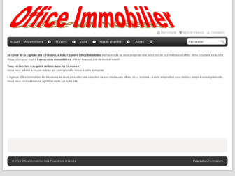 office-immobilier-ales.com website preview