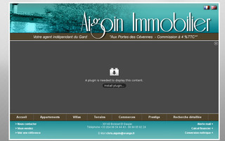 aigoin-immobilier.com website preview