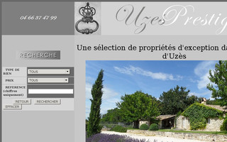 uzes-prestige.com website preview