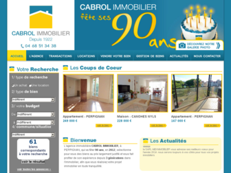 cabrol-immobilier.com website preview