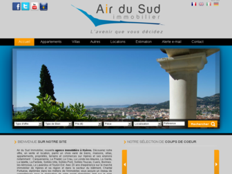 airdusudimmobilier.com website preview