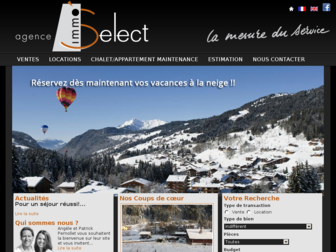 agenceimmoselect.com website preview