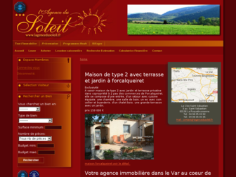 lagencedusoleil.fr website preview