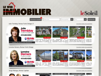 immobilier.lesoleil.com website preview