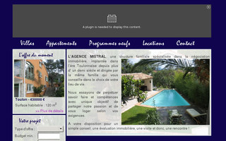 agencemistral.fr website preview