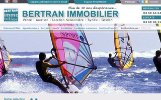 bertran-immobilier.fr website preview