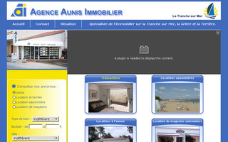aunis-immobilier.com website preview