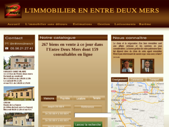 immo2mers.fr website preview
