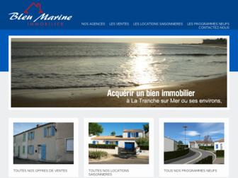 bleumarine-immobilier.com website preview