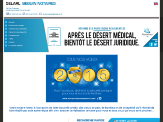 notaire-beguin.fr website preview
