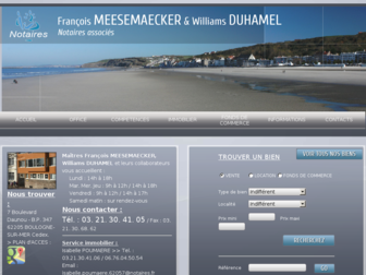 meesemaecker-duhamel.notaires.fr website preview