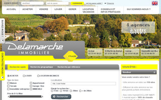 delamarcheimmobilier.com website preview