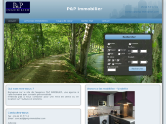 petp-immobilier.com website preview