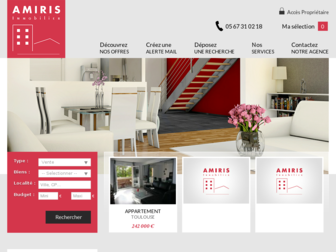amiris-immobilier.com website preview