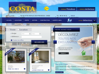 costaimmobilier.com website preview