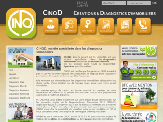 cinqd.fr website preview