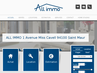 all-immobilier.fr website preview