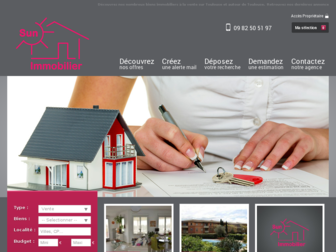 sunimmobilier.fr website preview